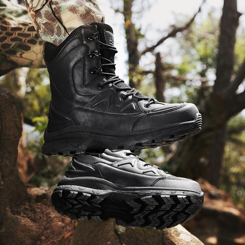 Men Tactical Boots Lace Up Hunting Work Ankle Size Plus Hiking Shoes Unisex Desert Male Brand Climbing Shoe Army Boot Waterproof