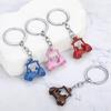 2pcs Realistic Zinc Alloy Golf Cart Pendant Keychain Golf Themed Keyring Souvenir For Enthusiasts Fashionable Gift