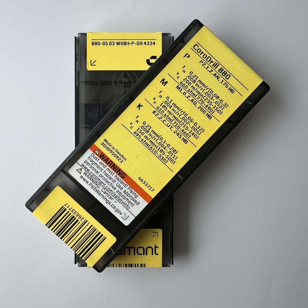 SANDVIK / 880-0503W08H-P-GR 4334 / Industrial indexable Carbide Inserts 10 Pcs