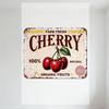 Vintage Farm Fresh Cherry Metal Tin Sign 100% Natural Organic Fruits Wall Plaque Rustic Retro Art Decor for Kitchen Bar Cafe Hom