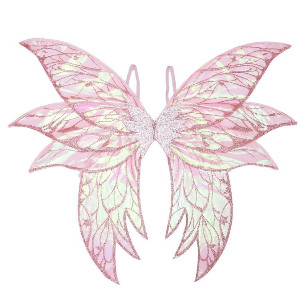 Iridescent Fairy Wings Layered Silhouette Angel Wings Dress Up Wings for Children and Adults