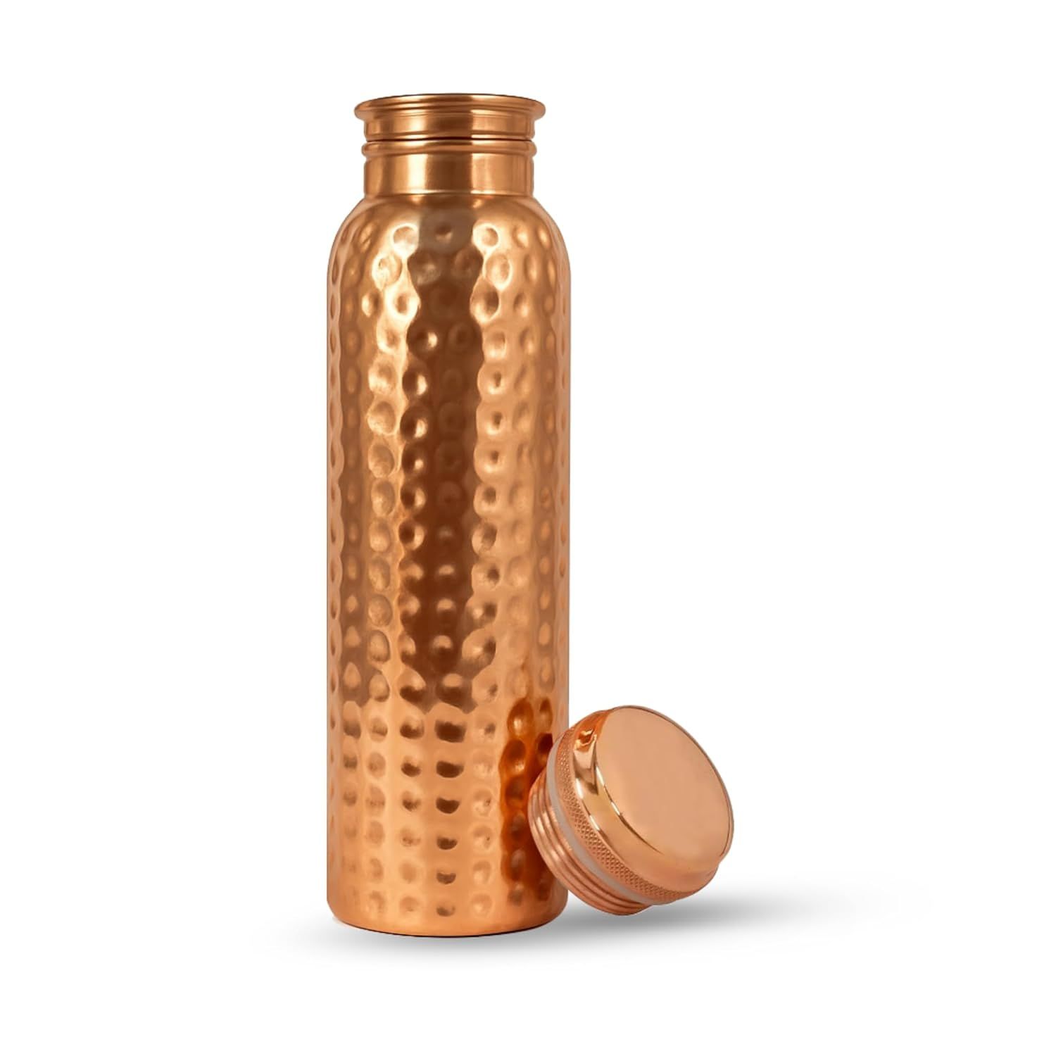 

Copper Water Bottle 1 Ltr | Copper Bottle for Men & Women | BPA Free & Leak Proof | Easy to Carry | Suitable for Yoga, School & Office