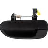 BOXI 80686 Rear Driver Side Exterior Door Handle Compatible for Hyundai Accent 2000 2001 2002 2003 2004 2005 2006 Smooth Black/Replaces 83650-25000