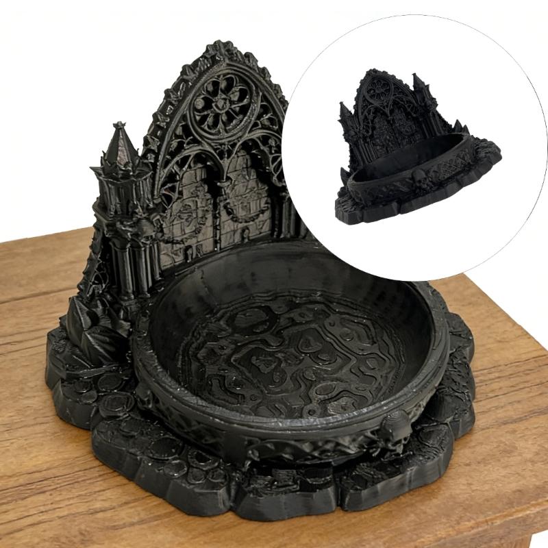 Castles Decorative Tray for Home Decors Gothic Castles Tray Key Tray Entryway Decors Jewelry Organizers Trinket Dishes