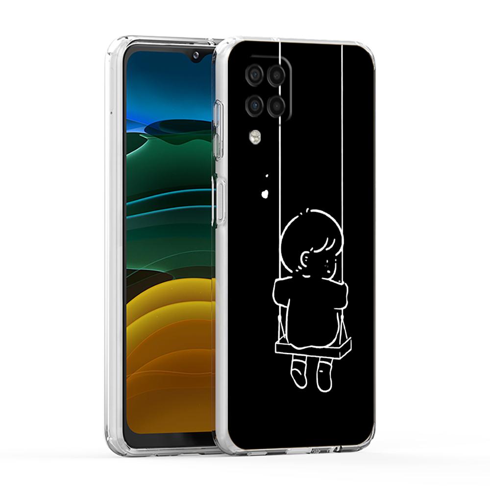 Couple Cartoon Aesth Sun Moon Phone Case For Samsung A13 A33 A35 A55 A73 A53 A23 A51 A71 A21S A31 A41 A05s A03S A15 A25 5G Cover