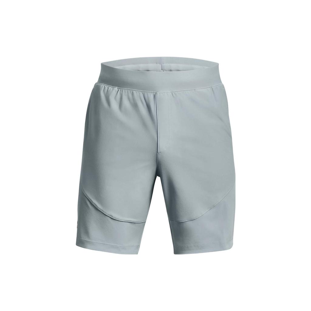 Under Armour Solid Color Elastic Waist Straight Leg Sports Shorts Men Bottoms Harbor-Blue 1373780-465