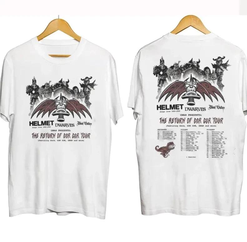 GWAR The Return of GOR GOR 2025 Tour Tee – Two-Sided Unisex Shirt for Metalheads XL