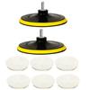 10/5PCS 6in Wool Polishing Disc Car Polishing Pads Buffer Polisher Pads for Car Paint Care Sanding Waxing Auto Washing Tools