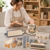Beginner Sewing Project Farmhouse Friends Mug Cozy Kit, DIY Animal Cup Sleeve Craft, Handmade Christmas Kit with Festive Patterns, Quilting