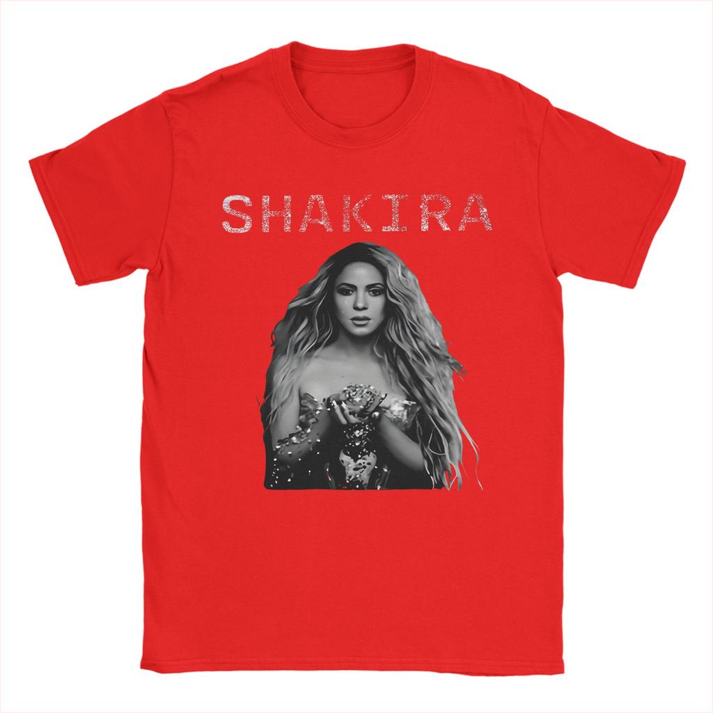 T-shirt Harajuku Estiva Shakira Fulmine Collage T-shirt Trendy Cool T-shirt in Cotone per Coppia YK Classici Top a Maniche Corte