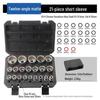 Hexagonal Plum Blossom Socket Wrench Set - 19 to 21 Pieces, Ideal for Car Renovation