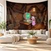 Courage the Cowardly Dog Wall Tapestry Home Decor Hanging Cloth Art Background Tapestry for Bedroom