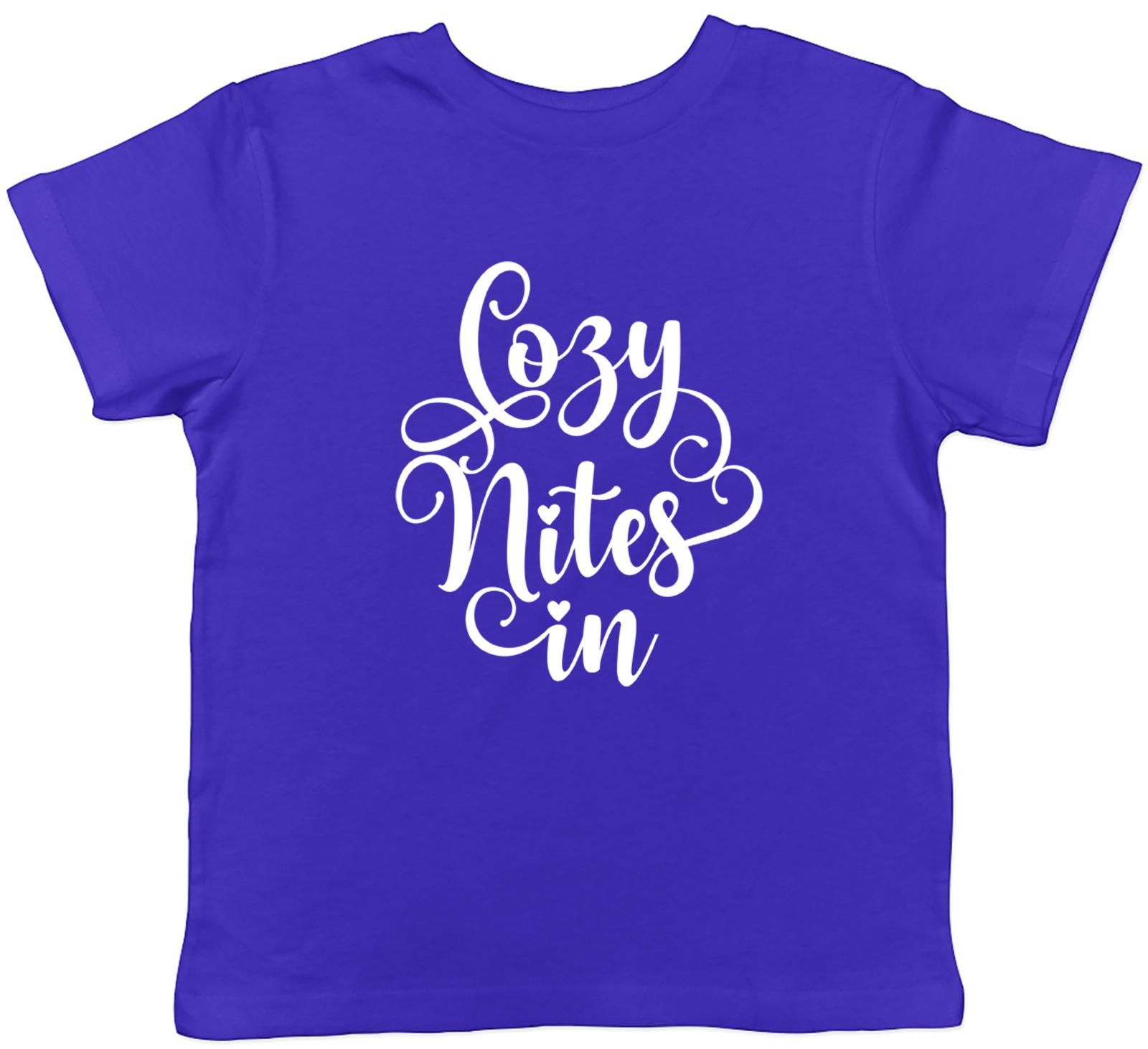 Cozy Nites In Childrens Kids T-Shirt Boys Girls 140
