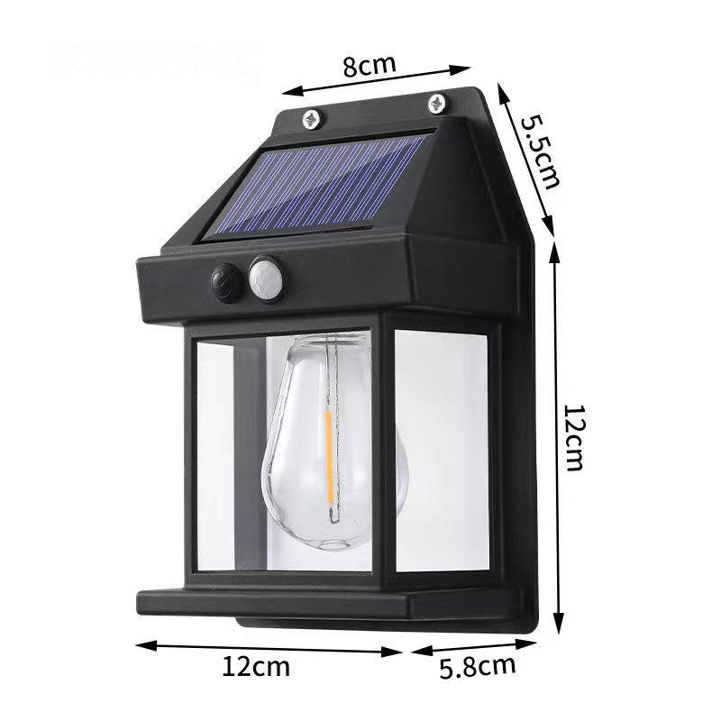 

Douyin Solar Wall Light: Outdoor Human Sensing, Villa Courtyard Night Decor with Tungsten Filament Black Shell [Low Configuration Battery]