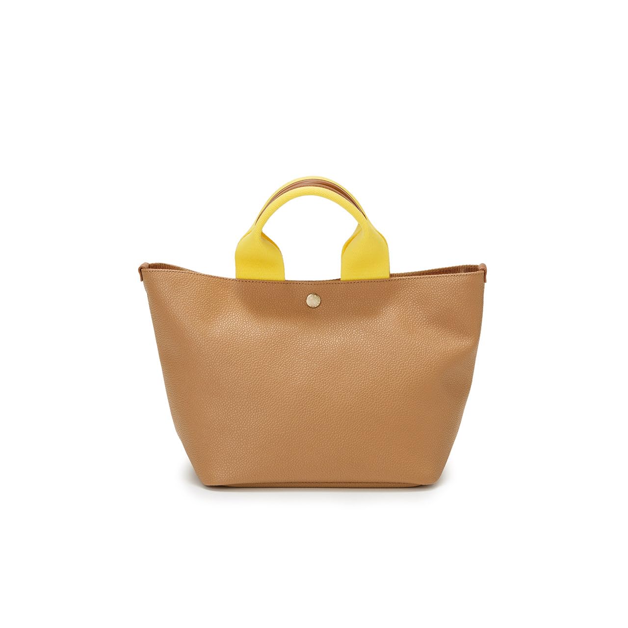 TOPKAPI BREATH Scotch Grain Neo Leather Tote Camel Bag, Plain,