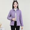 Cotton Clothes Women's Short Autumn and Winter New Light and Thin Fashion Slim Cotton Clothes Fashion Versatile Down Cotton Warm Jacket