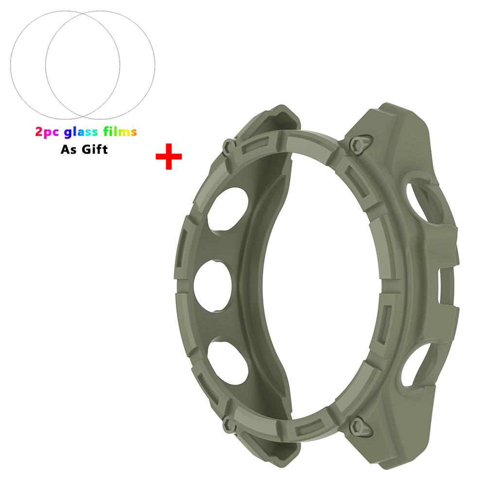 TPU Soft Silicone Case For Garmin Fenix 8 51mm 47mm 43mm Fenix8 Protective Cover Cases Tempered Glass Film Shell Watch Accessory