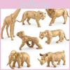 Stunning Golden Replica Animal Zoo Model Set Including Lion Giraffe And Elephant For Home Decor