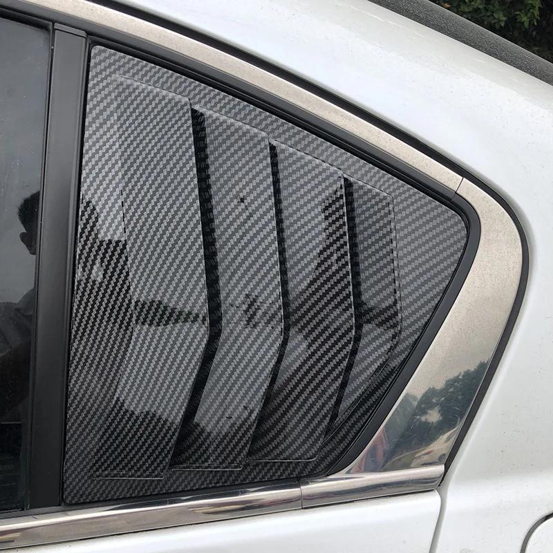 For Honda Accord 8th Sedan 2008-2013 ABS Plastic Rear Window Quarter Louver Scoop Cover Side Vent Trim Car Adhesive Accessories