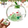 Cute Christmas Home Decoration Apple Squeeze Toy, Santa & Snowman Fidget TPR Material Stress Reliever Creative Relief Party Favors for Kids