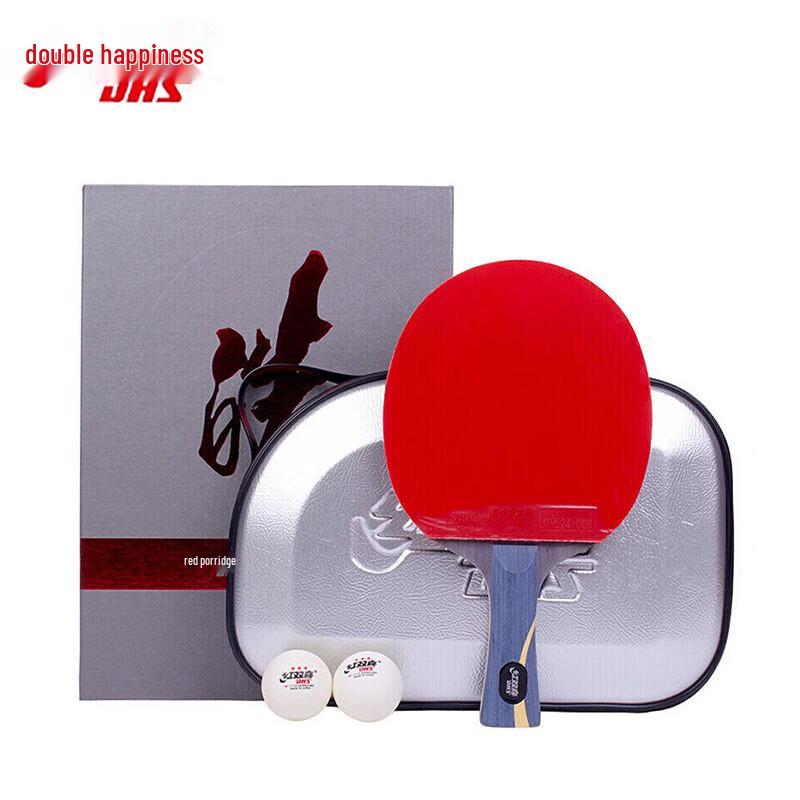 DHS Wang Hao Professional Table Tennis Racket Shakehand Grip, HAO-L Single Pack