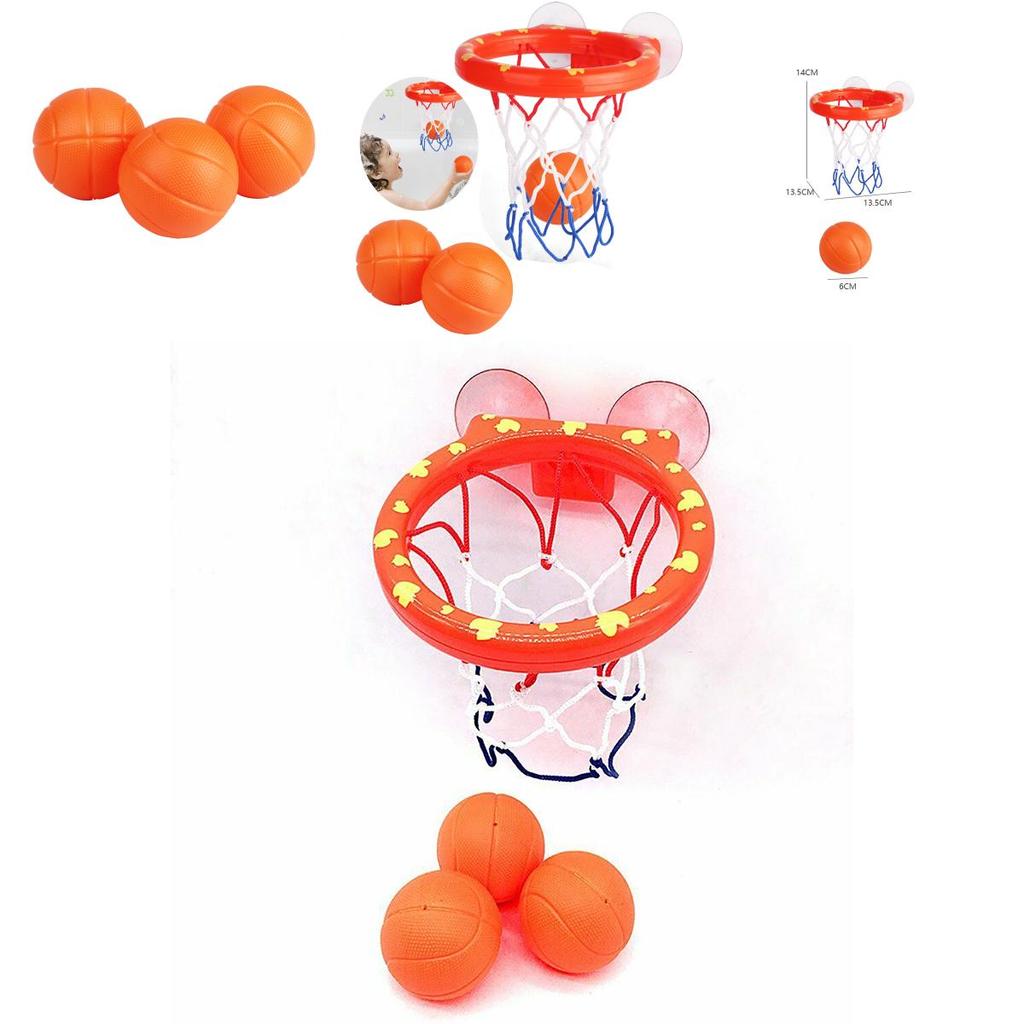 Multifunctional Kids Bath Toys Basketball Hoop And Ball Water Play Set For Fun
