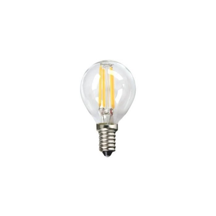 Ampoule LED Sphérique - SILVER ELECTRONICS - 1960314 - Lumière Chaude - 4W - A++