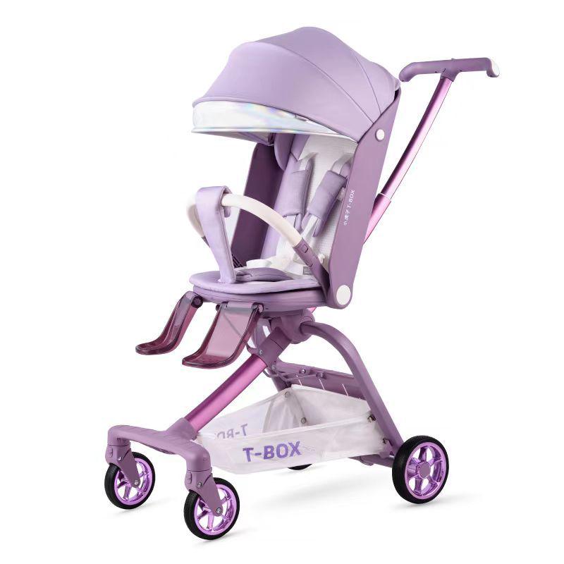 

Легкая детская коляска Little Tiger T-BOX — находка фиолетовый