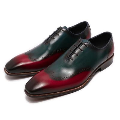 Herren Übergröße Wingtip Oxford Kleiderschuhe Handgefertigt Kalbsleder Echtes Leder Klassische Hochzeitsparty Luxus Formelle Schuhe für Herren