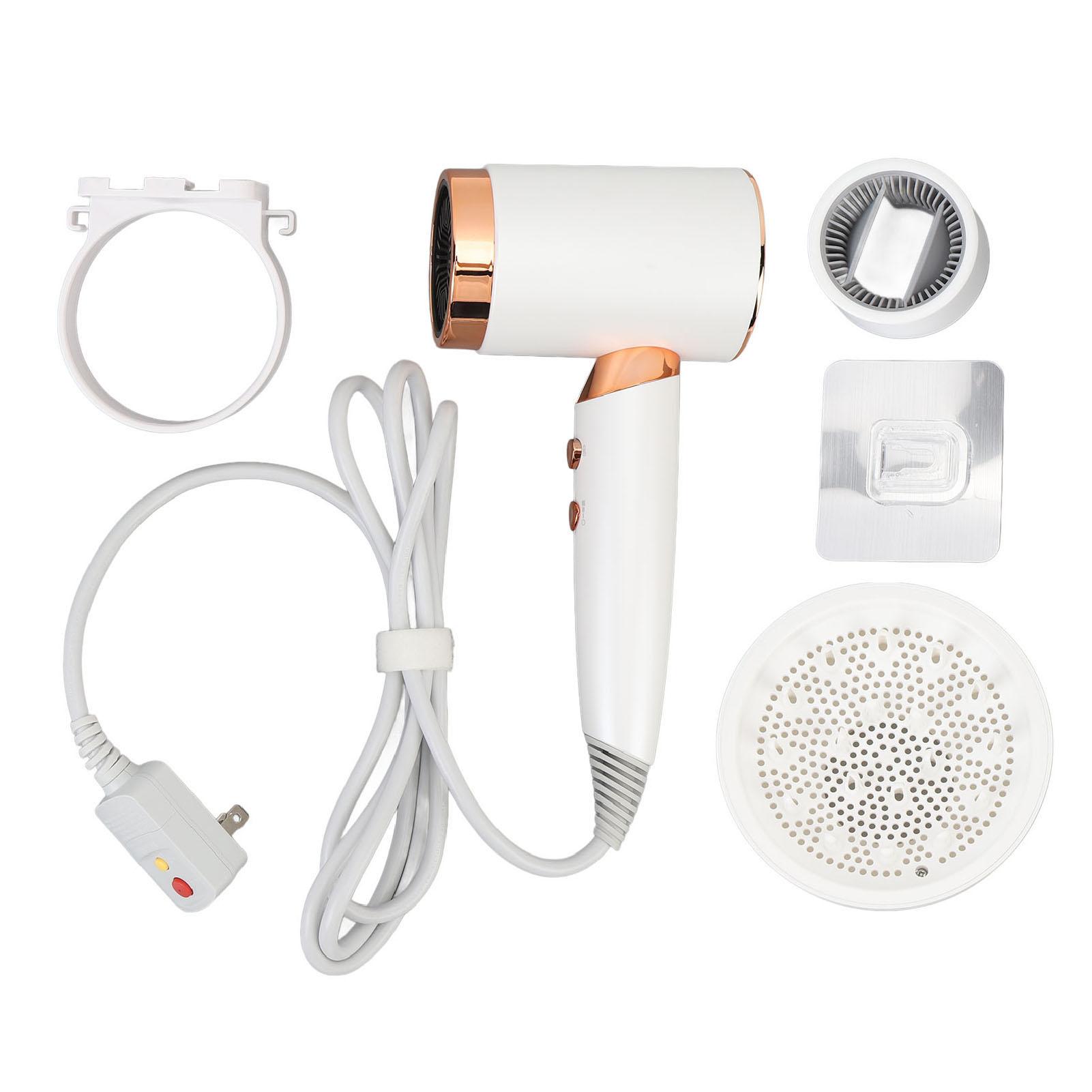 

Фен с отрицательными ионами 1400 Вт 20000 об/мин Высокоскоростной Датчик контроля температуры Профессиональный Низкий уровень шума White