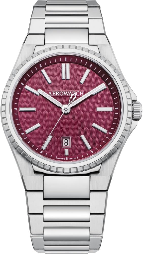 

3 Hand Date Swiss Made A42999 AA06M Silver [Aero Watch] Men s