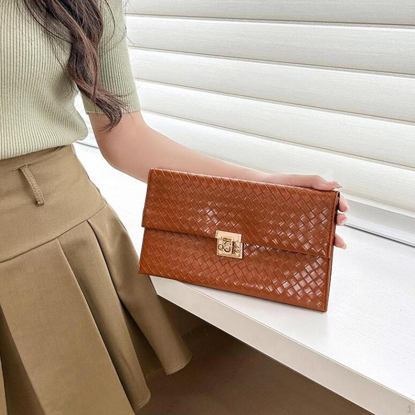 

Клатч для женщин Сумка на плечо Банкет Шопинг Путешествия Мероприятия Ужин коричневый