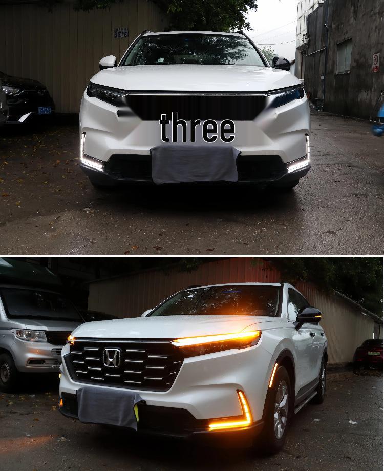 Compatible LED Daytime Running Lights for 2023-2025 Honda CRV Front Bumper Modification