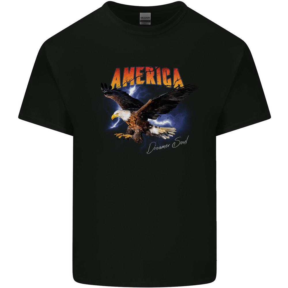 Eagle America Dreamer Soul Mens Light Cotton T-Shirt Unisex T-Shirt XL