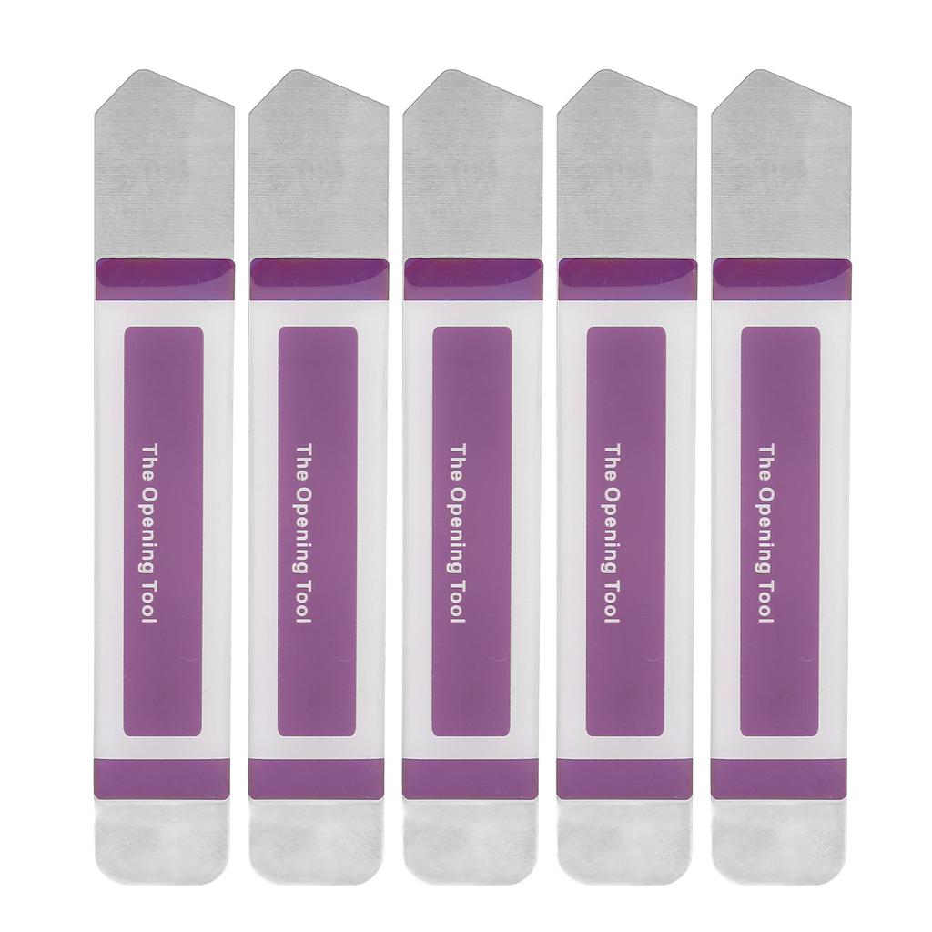 5Pcs Professional Opening Pry Tools Ultrathin Metal Spudger Tool with Rubber Handle for Electronics Phone