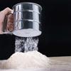 Flour Sifter Stainless Steel Fine Mesh Hand Press Flour Sifter Cup for Baking Flour Powder Sugar