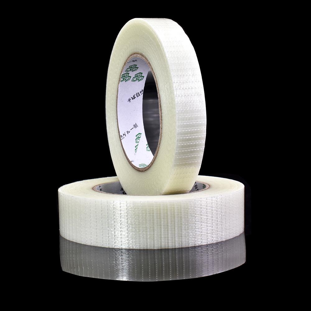 25M Grid Fiber Tape Toy Airplane Model Super Strong Mesh Single-Sided Tape Wear-Resistant Glass Fiber Strong Reinforced TapePinstriping Tape 3