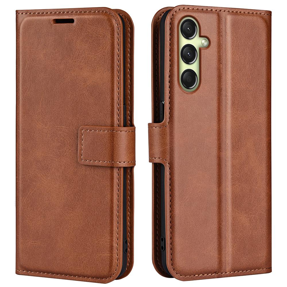 For Samsung Galaxy A16 5G/A16 4G Stand Case Anti-Scratch Calf Texture Leather Phone Cover
