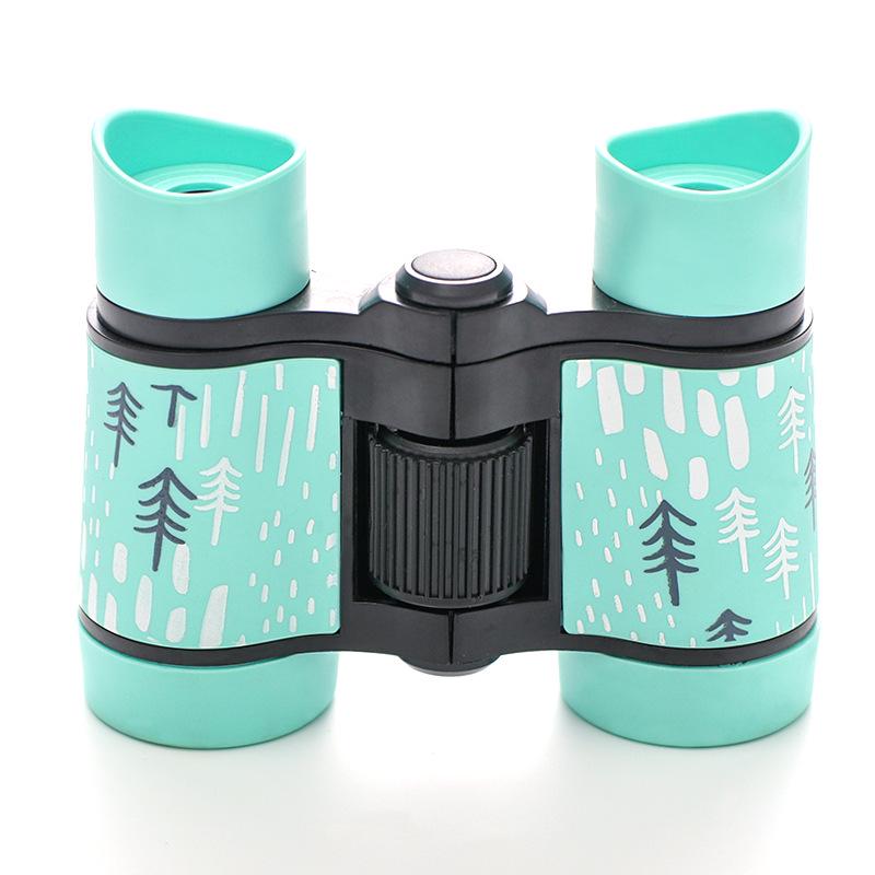 Children's Colorful Patterned Telescope & Binoculars Set with Rubber Grip