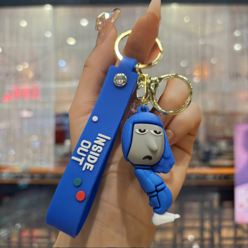 Cartoon Keychain Pendant, Wooden Stick Figure, Key Chain, Blind Box, Tide Play Pendant.