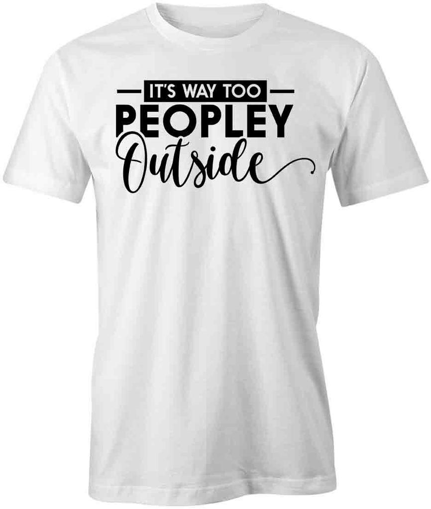 IT'S WAY TOO PEOPLEY OUTSIDE TShirt Tee Short-Sleeved Cotton CLOTHING S1WSA240
