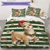 Royal Canine Fashion Pattern Bedding uilt Set uilt Cover Pillowcase Home Decoration Birthday Gift (1 * duvet cover + 2 * pillowcase without core)_XIA