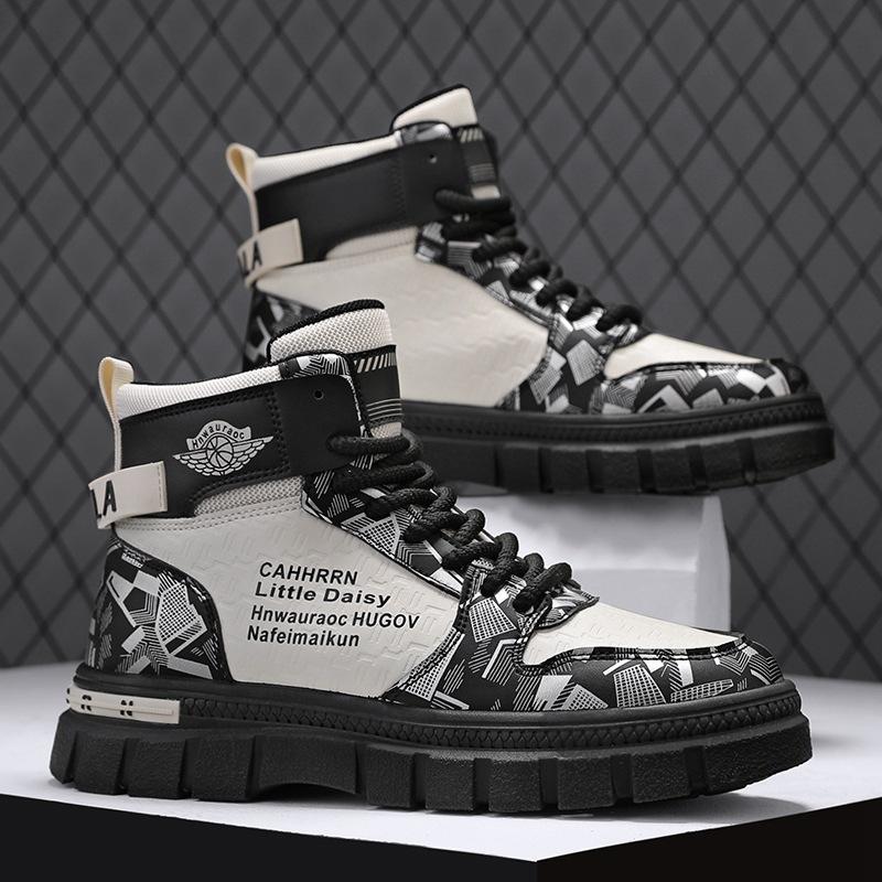 

Men s shoes 2024 new autumn and winter high-top Martin boots men s outdoor mountaineering leisure sports trendy shoes men s versatile 39