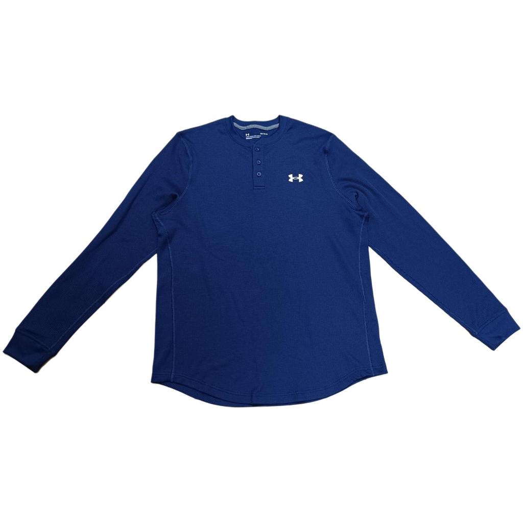 Under Armour Waffle Henley Casual Training Sports Long Sleeve T-Shirt Men Tops 1302356-001