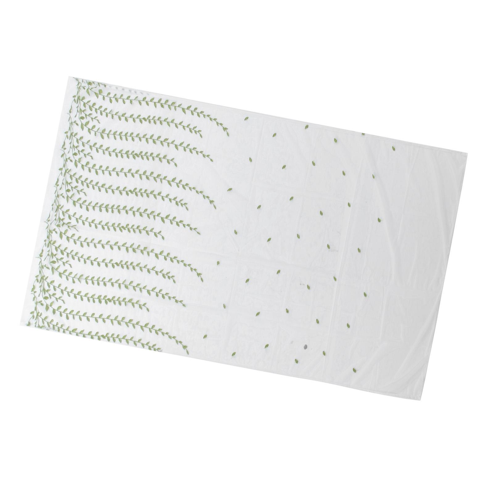 

1x2.5m Green Willow Leaves Printed Modern Tulle Curtains Window Voile Curtain for Living Room Bedroom