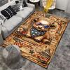 Patriotic Cow 4th of July Carpet Non-slip Rug Suitable for Living Room and Bedroom Sofas
