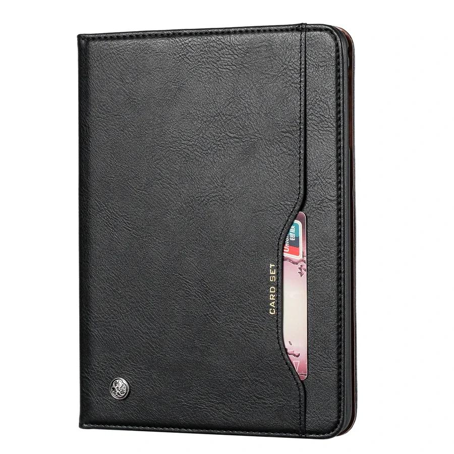 

Leather Case For iPad 2025 A16 Air 3 4 5 6 MINI 7 8 9 10th 11th Generation Pro 10.9 11 12.9 13 inch Card Slot Storage Cover for ipad 10th 2022 чёрный