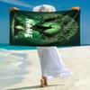 Personalized "Green Forest Guardian" Beach Towel Microfiber Beach Towel Thin Absorbent for Beach Swimming Yoga Bath Sports. 0910380