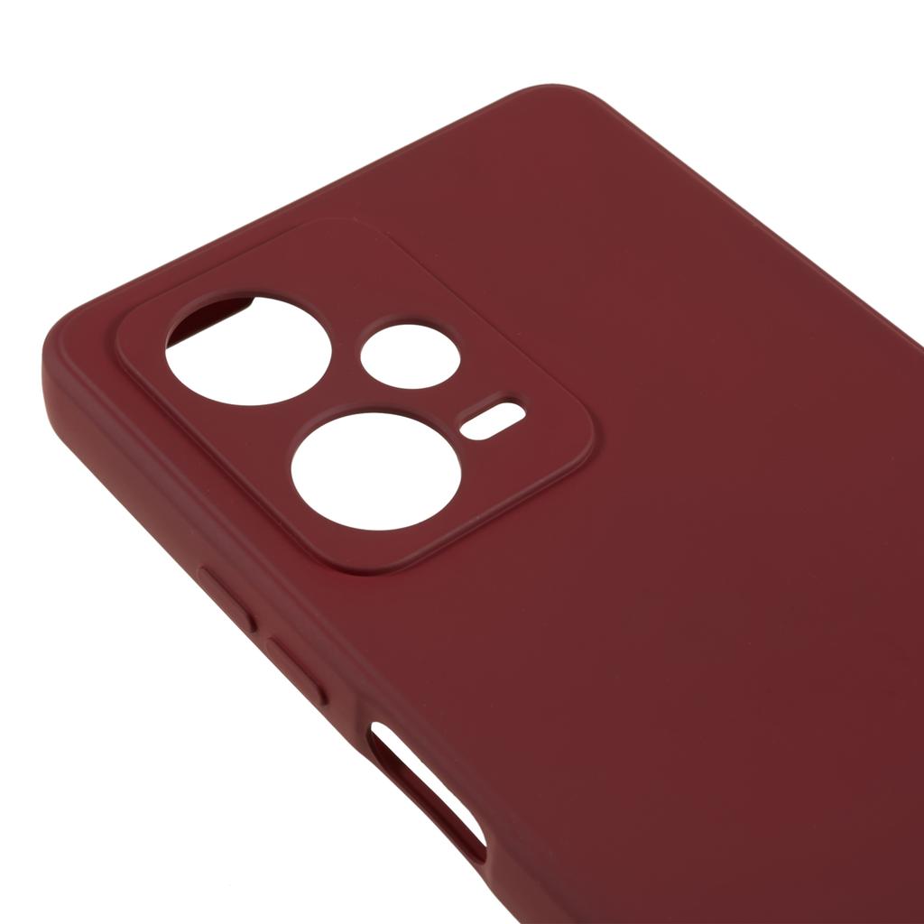 For Xiaomi Redmi Note 12 Pro 5G Scratch Resistant TPU Case Fiber Lining Rubberized Protective Phone Cover