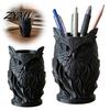 Owl Pen Holder for Desk 3D Printed Holder, Creative Organizer Office Stationery, Durable Pla Stationery Retro Relief Animal Storage Container Pencils